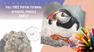 Free Puffin Tutorial in Pastels PART 2 [upl. by Colburn814]