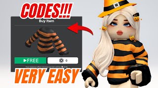 ROBLOX Codes That Give You FREE Halloween Items [upl. by Nerred]