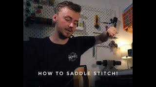 How to hand stitch leather and do a professional saddle stitch [upl. by Naul]