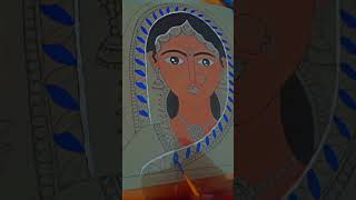 art artist reels viralvideo shortvideo mandalaart madhubani painting fyp shorts girl [upl. by Cupo]