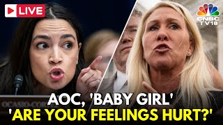 USA LIVE Reps Alexandria Cortez amp Marjorie Greene Heated Exchange at House Committee Hearing N18G [upl. by Vierno802]