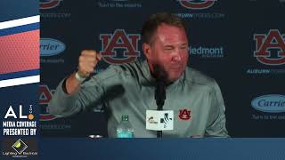 Hugh Freeze addresses the media Monday following Auburns loss to Oklahoma as UGA game week begins [upl. by Jorey]