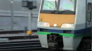 Unbranded NXEA Class 321 in First Great Eastern livery at Stratford 28012012 [upl. by Selina]