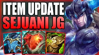 RIOT MADE SEJUANI JUNGLE SO STRONG AFTER THE MASSIVE ITEM UPDATE  Gameplay Guide League of Legends [upl. by Yhtamit]