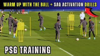 Warm Up with the ball  SAQ Activation Drills  PSG Training [upl. by Mohl]