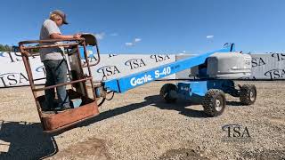 40694  2000 Genie S40 40 Boom Lift Will Be Sold At Auction [upl. by Ellynn]