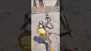 Poleaxe Punishment  Half Sword Playtest [upl. by Aihsekat]