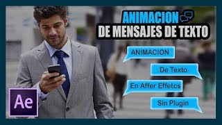 Animación de mensajes de textos After Effects sin plugin [upl. by Nnilsia]