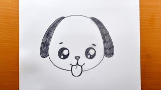 COME DISEGNARE UN CANE KAWAII   Disegni a matita passo dopo passo [upl. by Romeo747]