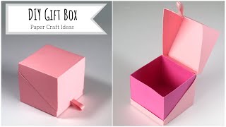 How To Make Gift Box  DIY Gift Box  EASY Paper Craft Ideas [upl. by Kleinstein317]