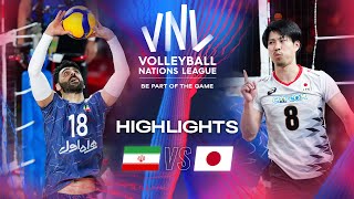 🇮🇷 IRI vs 🇯🇵 JPN  Highlights  Week 2  Mens VNL 2024 [upl. by Eekorehc]