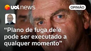 Bolsonaro não esconde desejo de fuga e pode executar o plano a qualquer momento diz Josias de Souza [upl. by Mclain840]