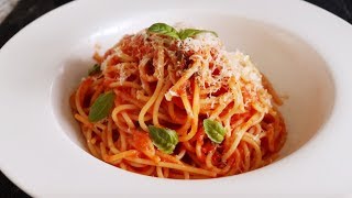 Spaghetti Napoletana  Italian cooking Journey  Homefoodbuzz [upl. by Otreblaug]