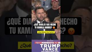 “¿Qué diablos has hecho tú” JD Vance vuelve a arremeter contra Harris jdvance kamalaharris [upl. by Reo451]