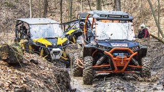 Spring SXS  ATV Beat Down  UTV  ATV Trail Riding Comparison  Polaris vs CanAm [upl. by Austina]