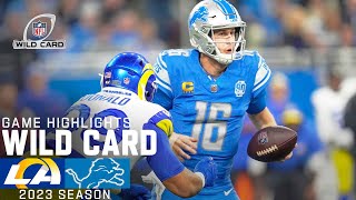 Los Angeles Rams vs Detroit Lions Game Highlights  NFL 2023 Super Wild Card Weekend [upl. by Jeannette996]