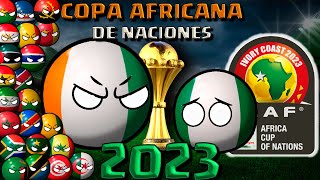 ASÍ fue la COPA AFRICANA DE NACIONES COSTA DE MARFIL 2023 countryballs [upl. by Shetrit]