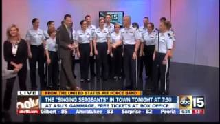 The Singing Sergeants perform in ABC15 studios [upl. by Ennaeirrac]