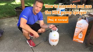 Dad Demos and Reviews the HDX Pump Sprayer [upl. by Atihcnoc589]