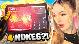 I dropped 4 NUKES BACK TO BACK IN WARZONE2 World Record [upl. by Dorkas]