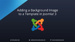 Adding an Background Image to a Template Joomla 30 [upl. by Bluma306]