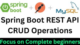 CRUD API By Spring boot  2 with MySQL  Complete for beginners  Spring Boot [upl. by Rhine971]