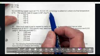 Chem 105 UWEC Keys Sp24 Ch 5 Enthalpy of Fusion and Vaporization [upl. by Nilyaj924]