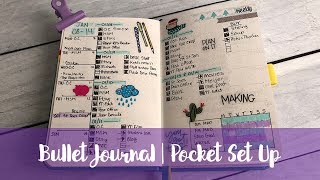 Pocket Bullet Journal  January Set Up [upl. by Akers]