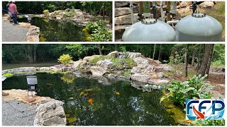 15000 Gallon Koi Pond  Georgia USA [upl. by Saerdna]