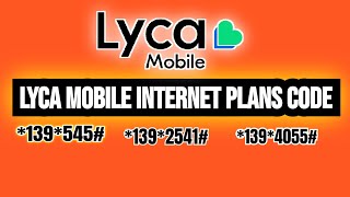 Lycamobile All internet data Plans code  lycamobile internet Packages [upl. by Uriel143]