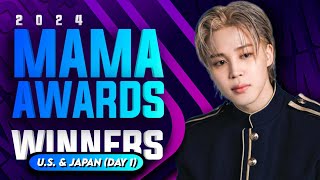 MAMA Awards 2024 Winners US amp Japan  Day 1 [upl. by Gerkman]