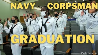 Graduation Ceremony for US Navy Corpsman  HM Class 135  4K [upl. by Artair430]