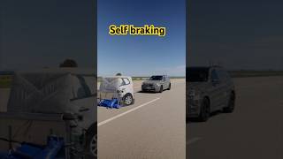 BMW with a Selfbraking feature [upl. by Islek]