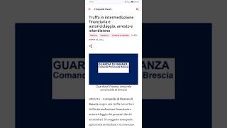 Truffa in intermediazione finanziaria e autoriciclaggio arresto e interdizione [upl. by Sydney]