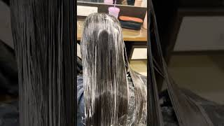 Hair Rebonding in team work hairstyle shorts trending hairportbysahil [upl. by Odracir]