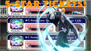 5 STAR TICKETS  Ticket Summons  Bleach Brave Souls [upl. by Field34]