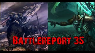 Battlereport 35  Space Wolves vs Necrons 1850 P GER [upl. by Aseena]