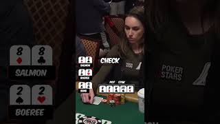 Female poker pro makes GENIUS play🤯 wsop shorts [upl. by Jair]