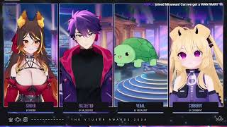 Vedal and Cerber Interviewed at The Vtuber Awards [upl. by Yntruoc]