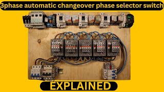 How to Wire a 3Phase Automatic Changeover Phase Selector Switch  StepbyStep Guide Wiring diagram [upl. by Bedell]