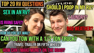 Veteran RVers Answer 20 of the MOST Asked RV Questions [upl. by Ellennej]