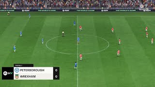 Peterborough United vs Wrexham 31082024 EFL League One EA FC 24 [upl. by Arayk]