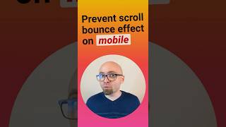 Prevent scroll bounce effect and pulltorefresh on mobile using overscrollbehavior CSS property [upl. by Villiers]