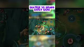 Early game beatrix vs bruno mlbb mobilelegends mlbb mlbbcontencreator mlbbidcreator [upl. by Aicilet]