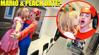 PRINCESS PEACH AND SUPER MARIO BRO DATE IN REAL LIFE THEY KISSED [upl. by Neerak]