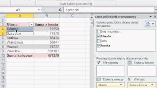TP  Ręczne grupowanie danych w tabeli przestawnej  ikskompl [upl. by Kos634]
