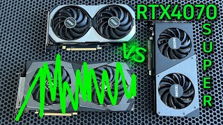 Какая видеокарта холоднее RTX4070 Super MSI Ventus vs Inno3D TwinX2 [upl. by Zetnwahs74]