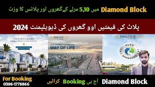 Park View City Lahore  Diamond Block  5 Marla Plots  Live Update 2024 farhanshahrealtor [upl. by Aynod]