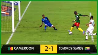 AFCON 2022 Cameroon vs Comoros Islands 2  1 Goals and Highlights [upl. by Nolrac]