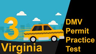 Virginia DMV Permit Practice Test 3  2018 [upl. by Juditha852]